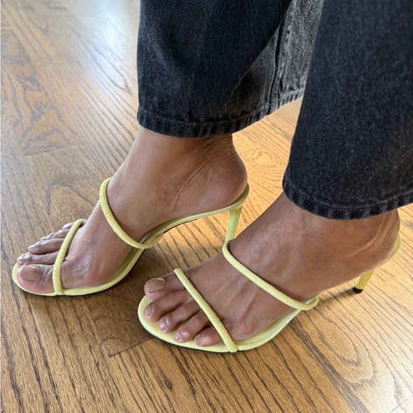 SCHUTZ Yellow Strappy Heels - Picture 5 of 5